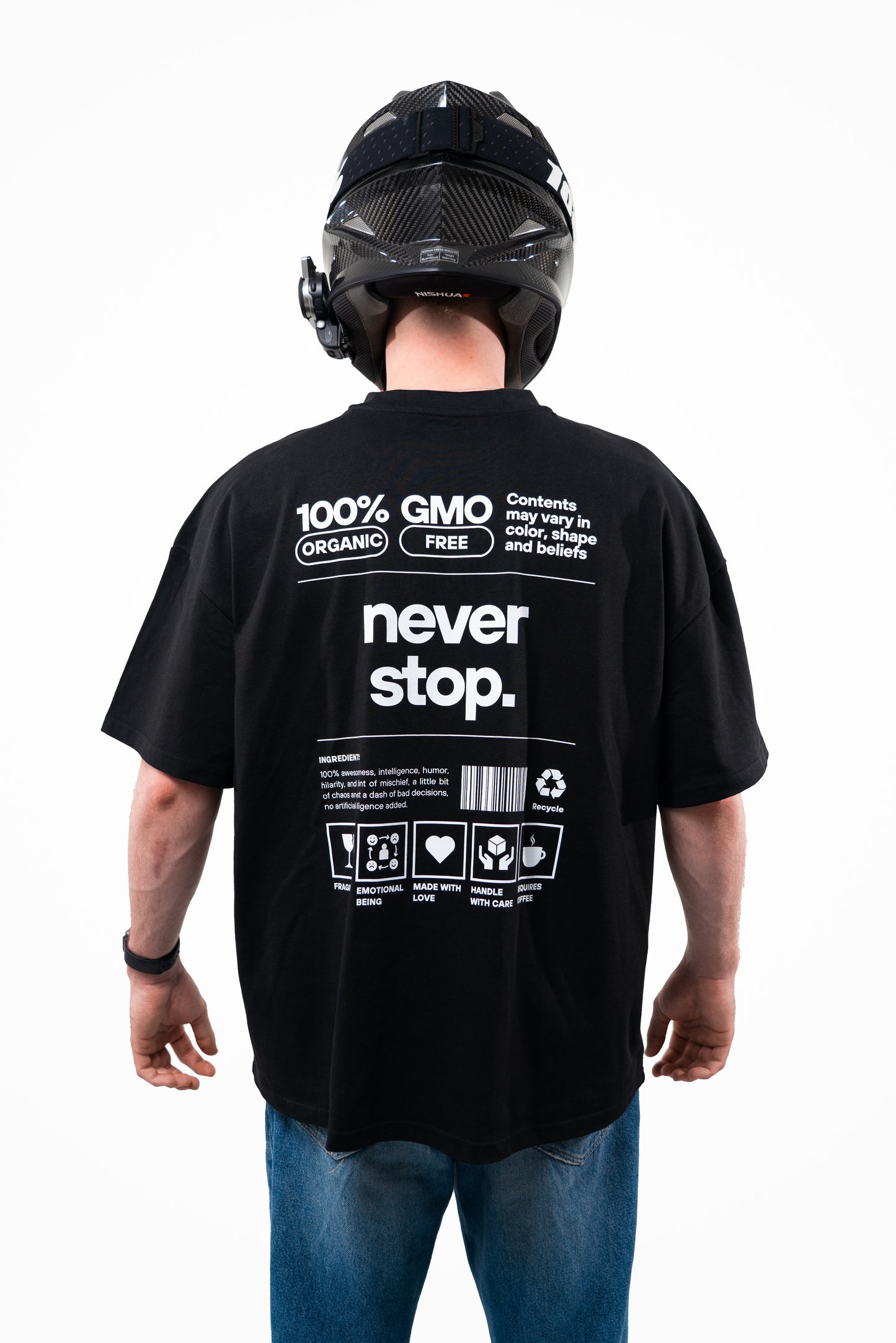 NEVER STOP SHIRT