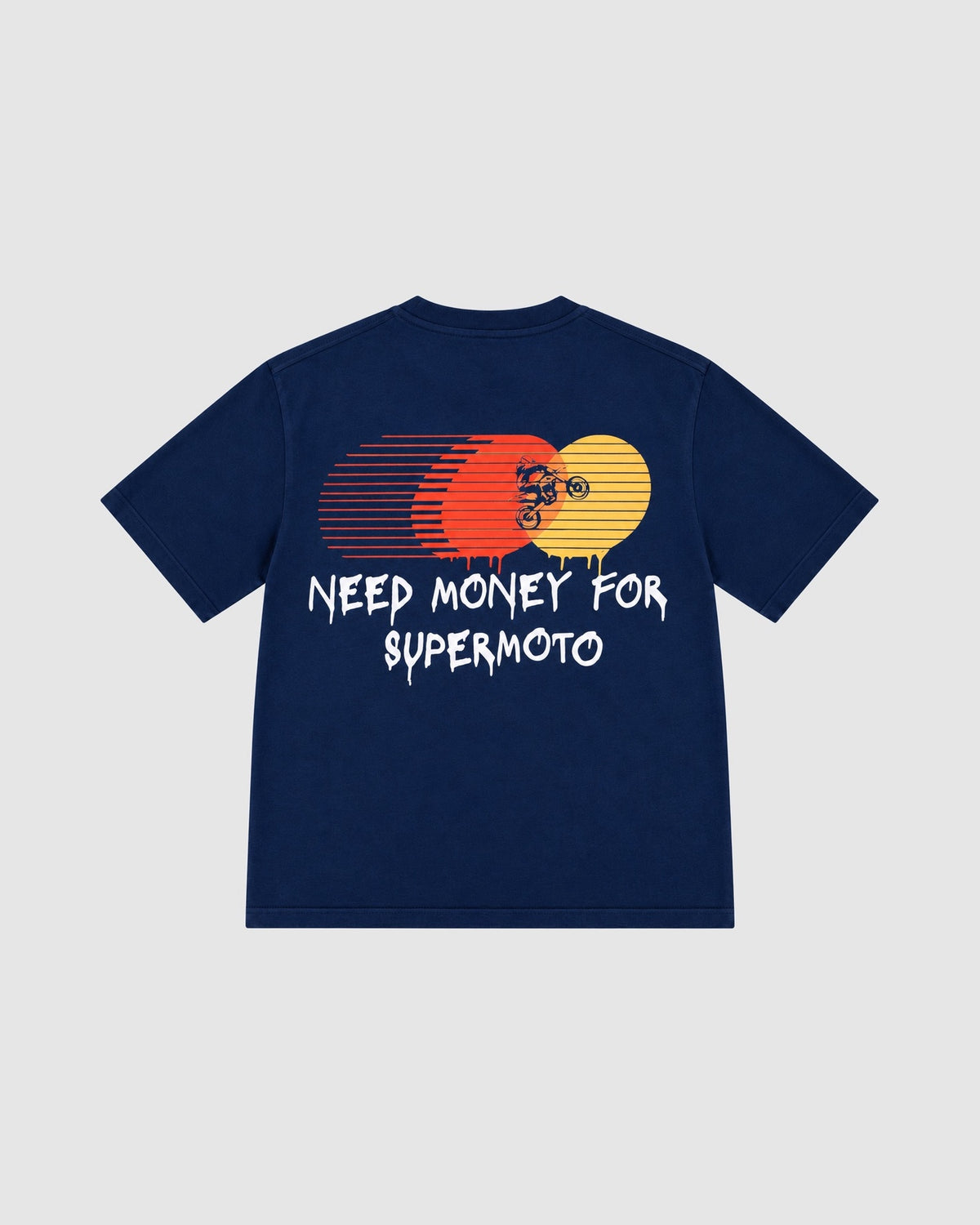 NEED MONEY BLUE SHIRT - Plain (flat)