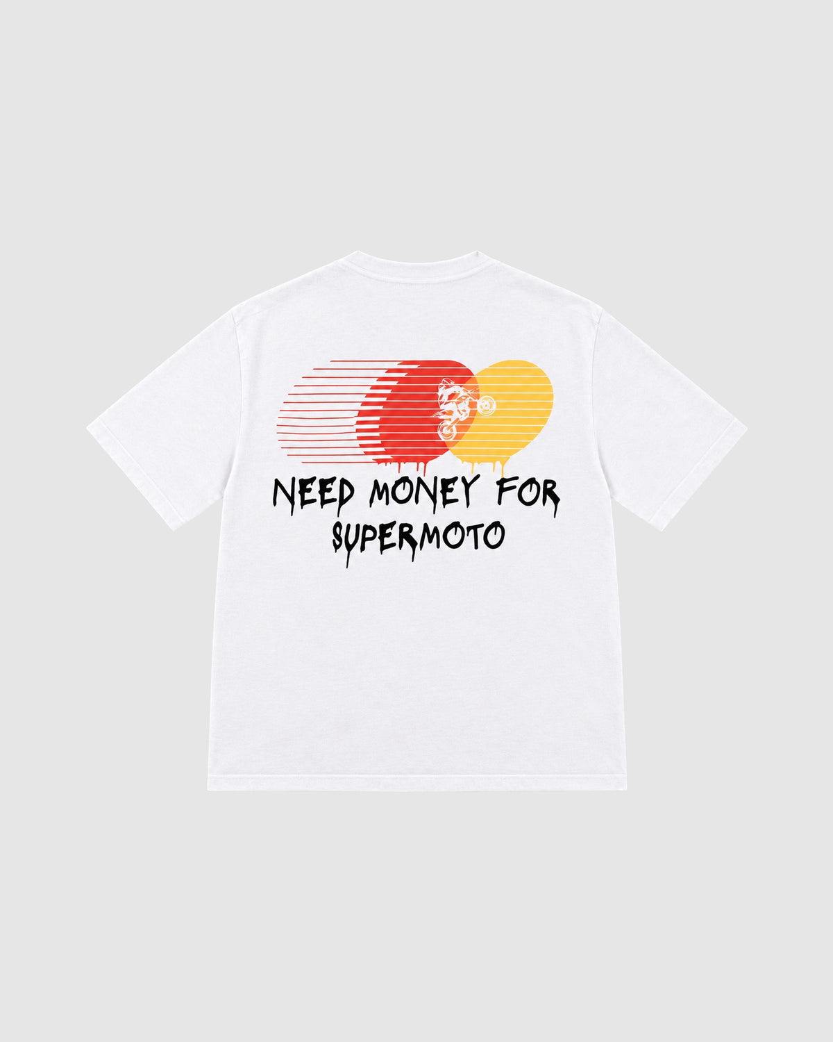 NEED MONEY WHITE SHIRT - Plain (flat)