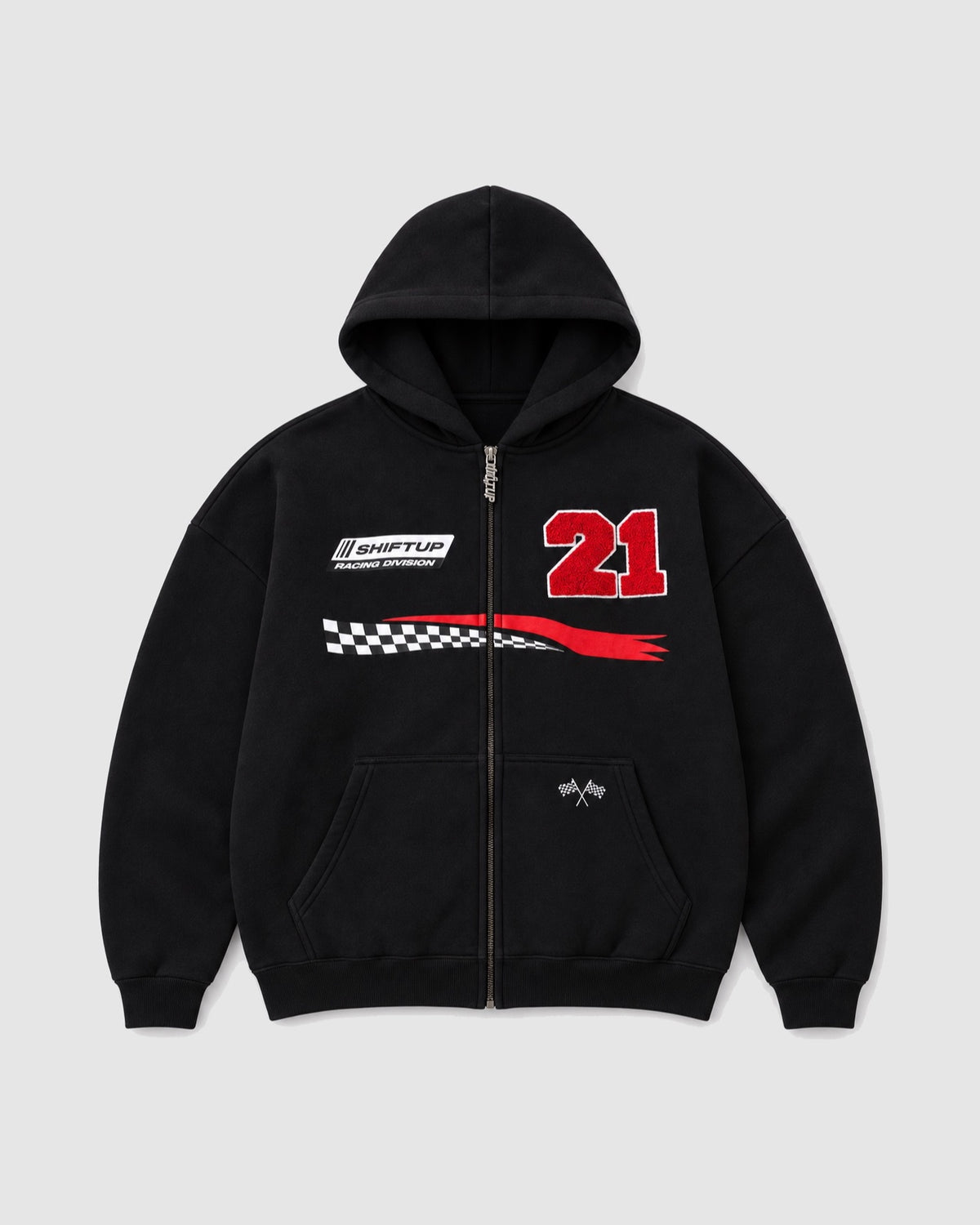 RACING ZIPPER - Plain (flat)